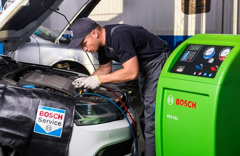 Napełnianie klimatyzacji w&nbsp;samochodzie